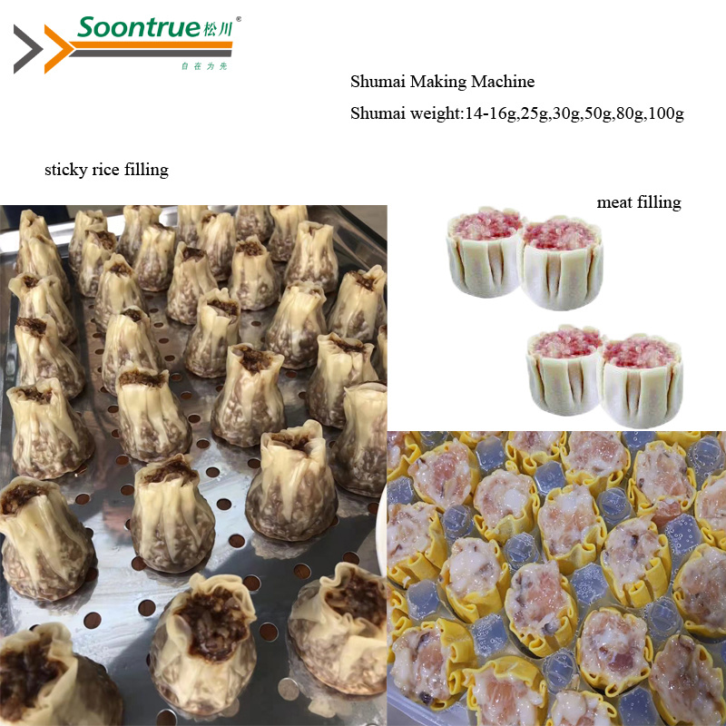 Chinese Soontrue Brand Food Machine Dumpling Making Machine for Frozen Flour Products