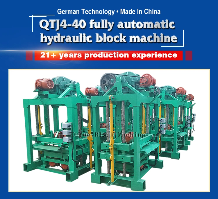 Qtj4-40 Compressed Concrete Block Brick Making Machine Semi Automatic Cement Brick Making Machine