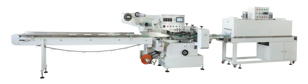 Pillow Type Automatic Packing Line, Packaging Machine Fully Automatic High-Speed Shrink Machine