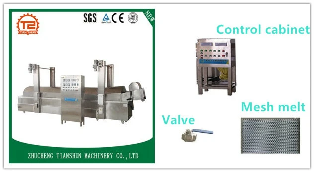 Pork Rinds Crackling Frying Machine Industrial Continuous Pork Skin Fryer