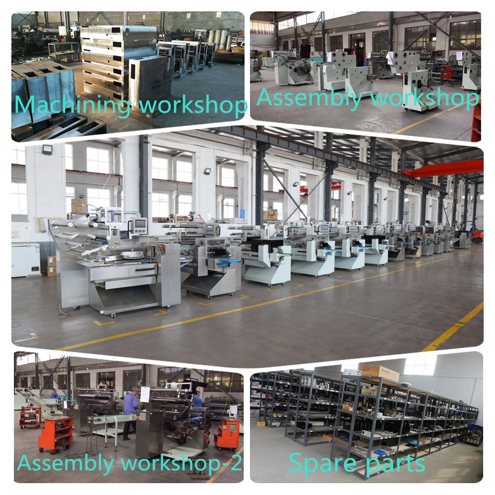 Horizontal Flow Wrapping Machine Flow Pack Food Pillow Automatic Packaging Machine for Frozen Dumpling Samosa