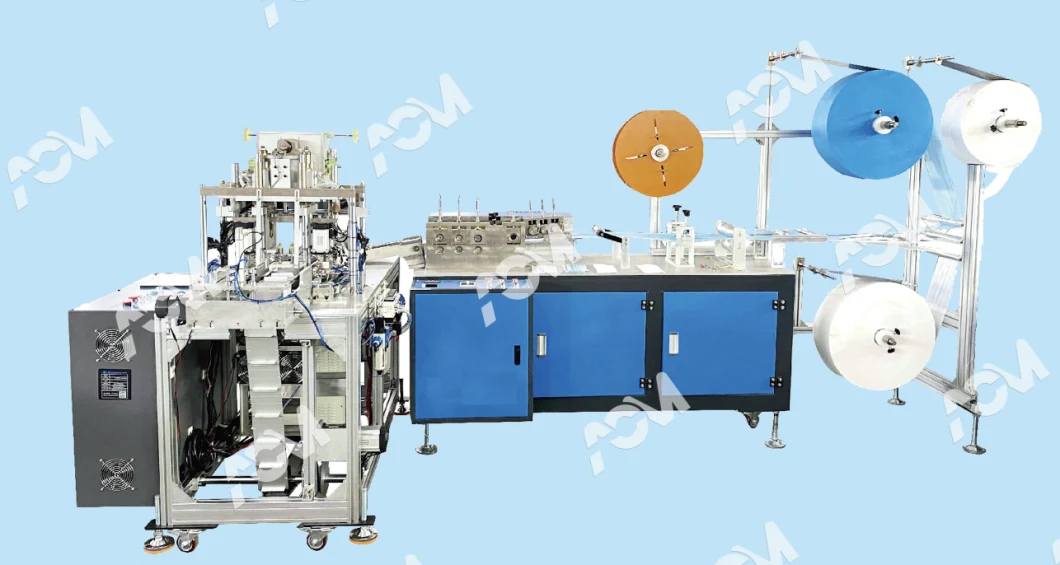 High Capacity Fully Automatic Surgical Civil Use Three Ply Face Mask Making Machine