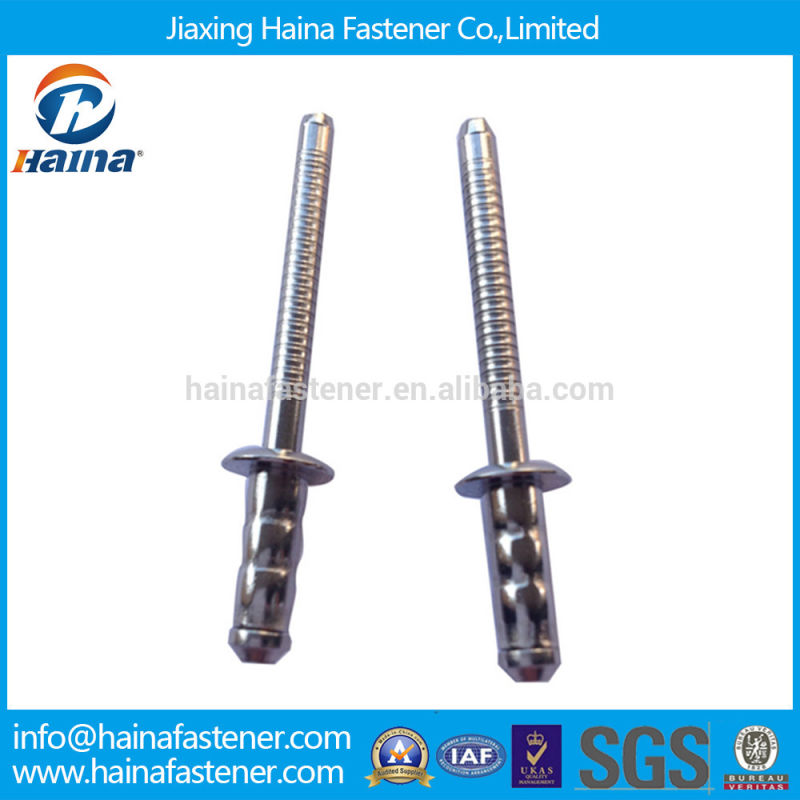 DIN7337 Dome Head Aluminum Open End Blind Rivet
