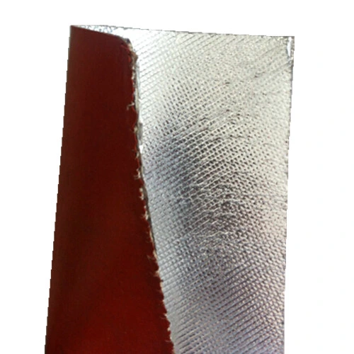 High Temperature Fabrics Heat Shielding Aluminium Foiled Glass Fibre Cloth