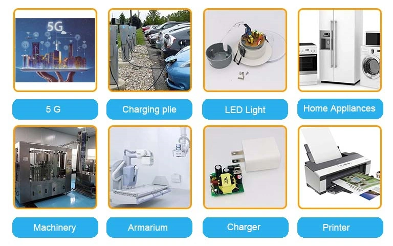 Ei Type Power Frequency AC DC Power Supply Welded Lamination Core Transformer