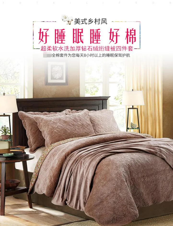 Microfiber Embossed Elegant Bedspread/Bedspread Set Approved by ISO9001/BSCI/Oeko/SGS Export to USA, Japan, Canada, UK, Germany, Korea, Australia, Brazil