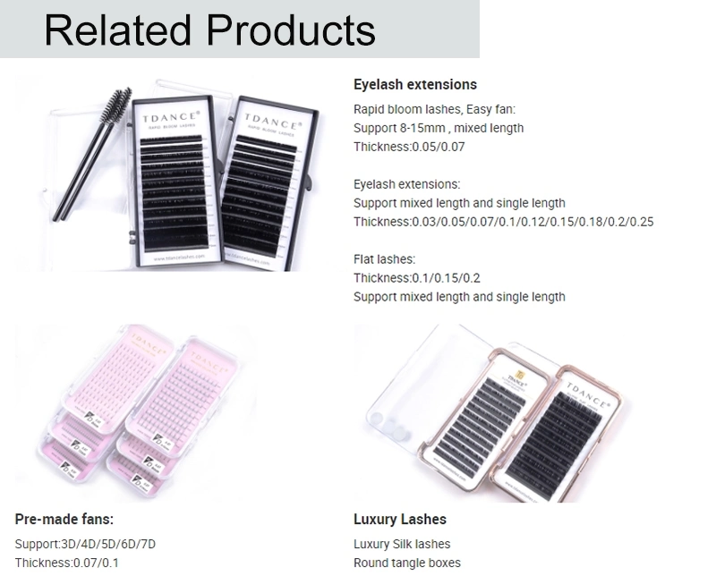 Tdance Best Price Inidividual Eyelash Extension Real Silk Lashes
