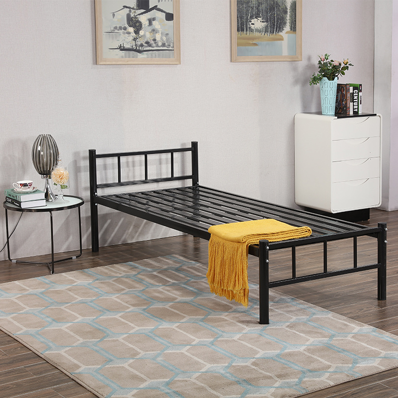 Black Metal Bed Frame Furniture Metal Bed Single Metal Bed