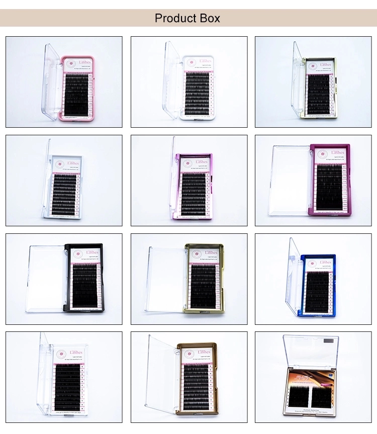 3D Silk Wholesale Synthetic Eyelash Extensions Black 3D Silk Individual Eyelash Extension