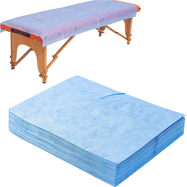 2ply PP Coated PE Drape Sheets Disposable Stretcher Sheets for Hospital Bed