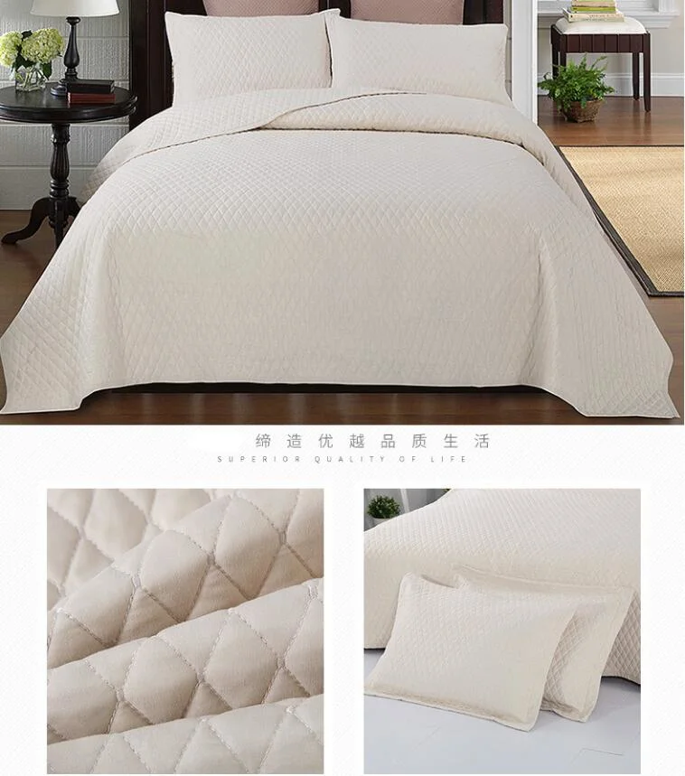 Microfiber Embossed Elegant Bedspread/Bedspread Set Approved by ISO9001/BSCI/Oeko/SGS Export to USA, Japan, Canada, UK, Germany, Korea, Australia, Brazil