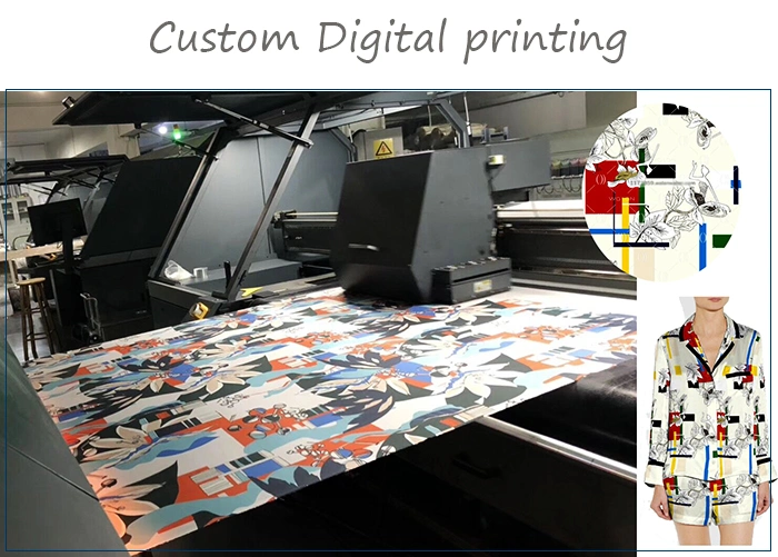 Custom Design Printed 100% Mulberry Silk Dress 16mm/19mm