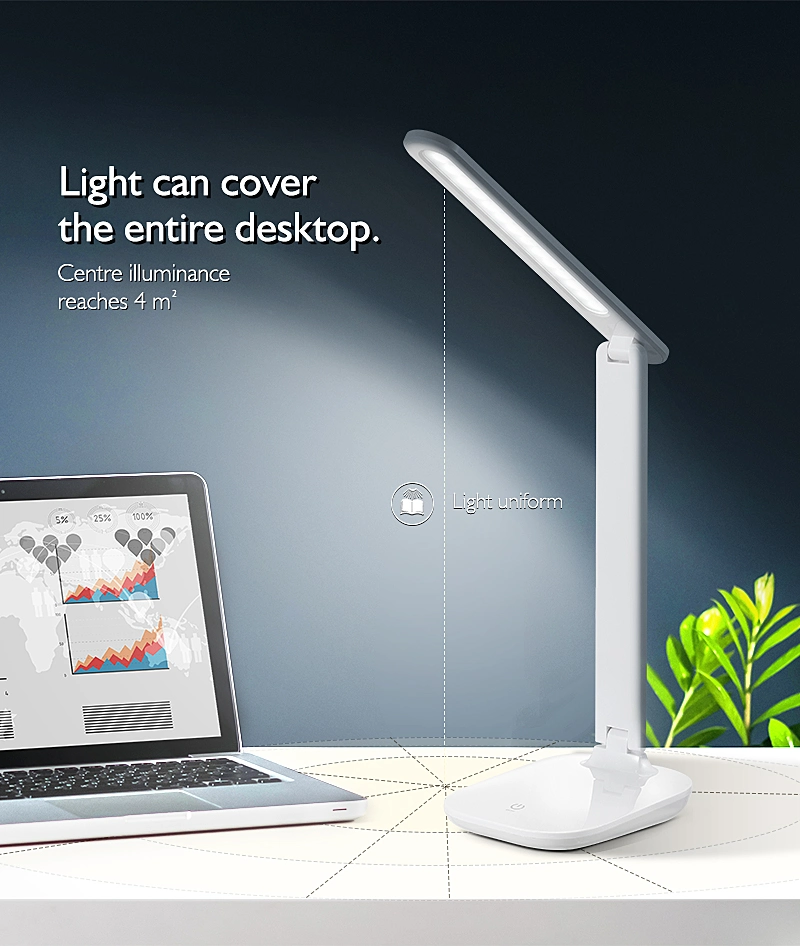 Rechargeable Folding Desk Lamp Dimmable Table Lamp LED Light Reading Lamp for Kids