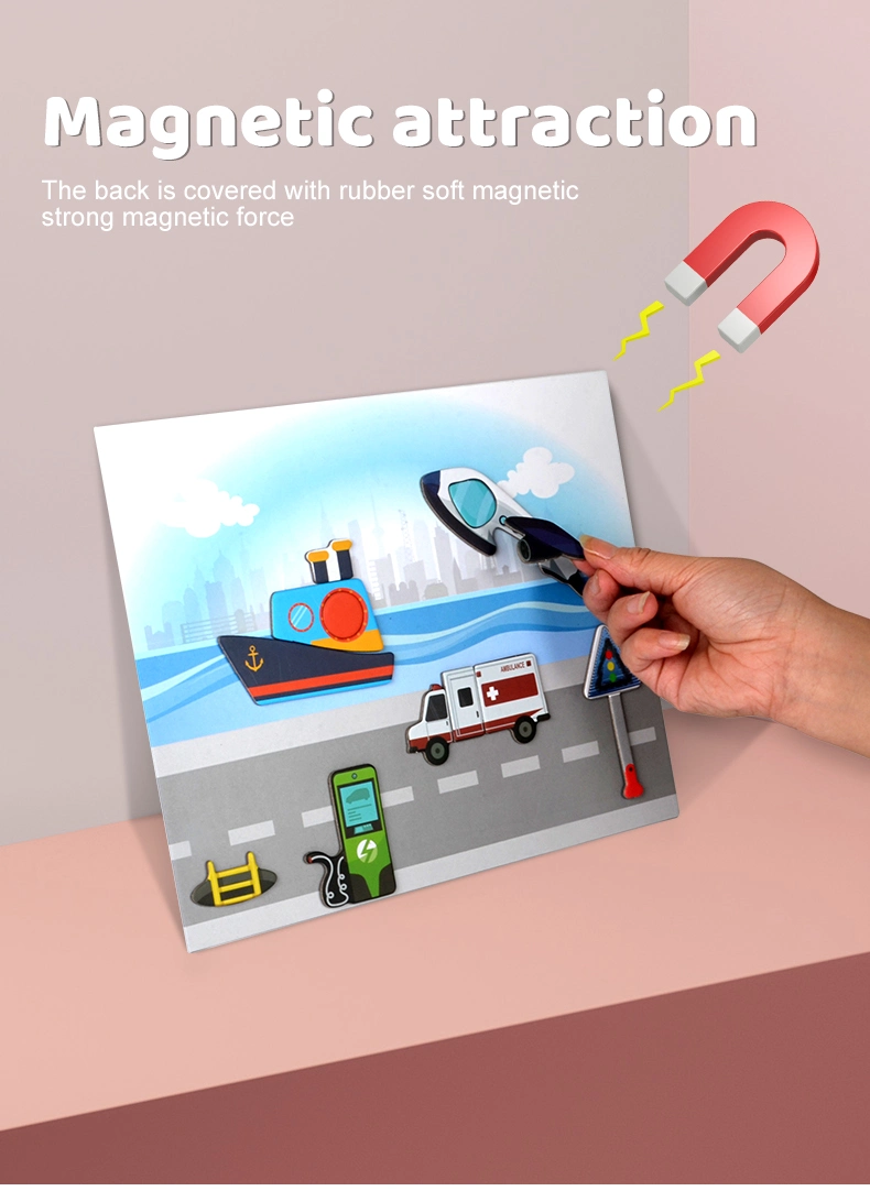 Christmas Gift Promotion Fun Creativity Magnetic Puzzle Educational Toys for Children