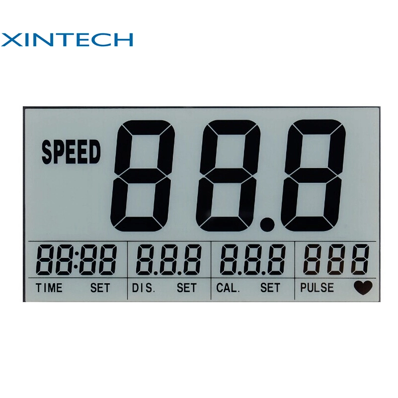 Customized Tn LCD Display 7 Segment Negative Graphic Display Screen 8 Digit Transparent LCD Display Panel