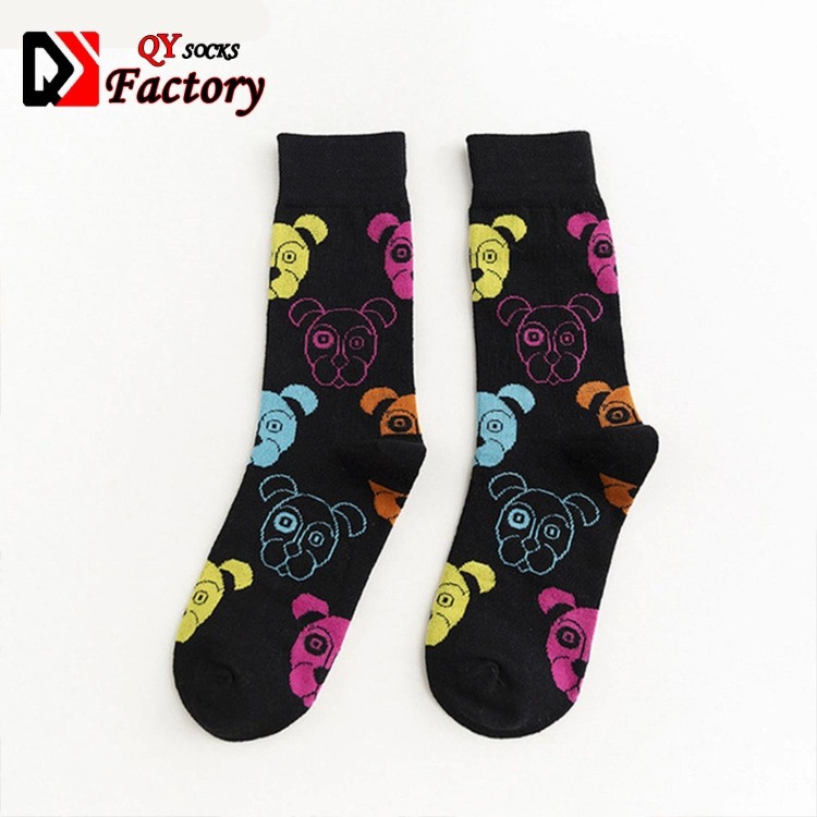 Unisex Teenager Adults Animal Cats Dogs Comb Cotton Sock