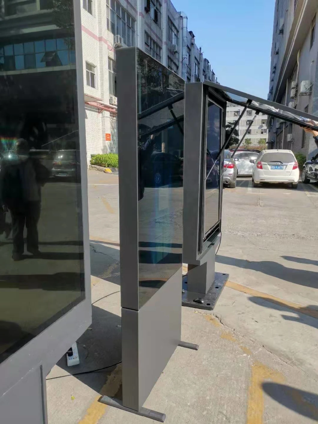 55inch Double Sided Outdoor Advertising Display Digital Signage LCD Monitor Display Kiosk Floor Stand Media Player