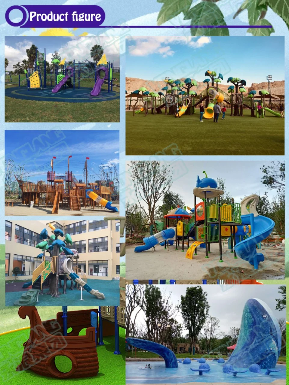 Childrens Outdoor Playground for Amusement Park