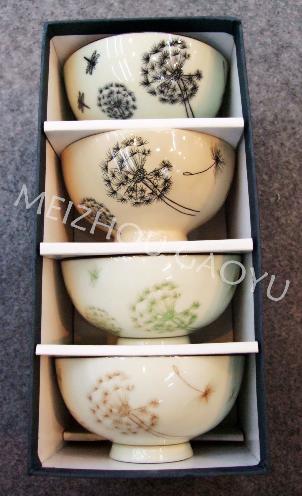 Hot-Selling Ceramic Bowl 4PCS Set/Dinner Set/Hand-Painting Underglazed