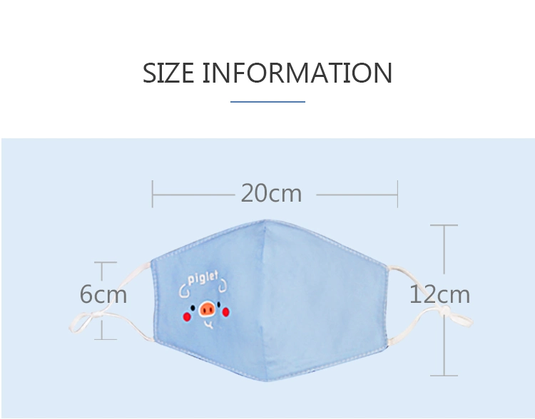 Wholesale Reusable Cute Print Child Size Protective Cotton Mask