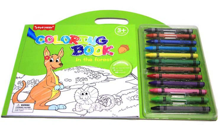 Customized Painting Children Coloring Book with Pencil and Crayon Coloring Book Printing