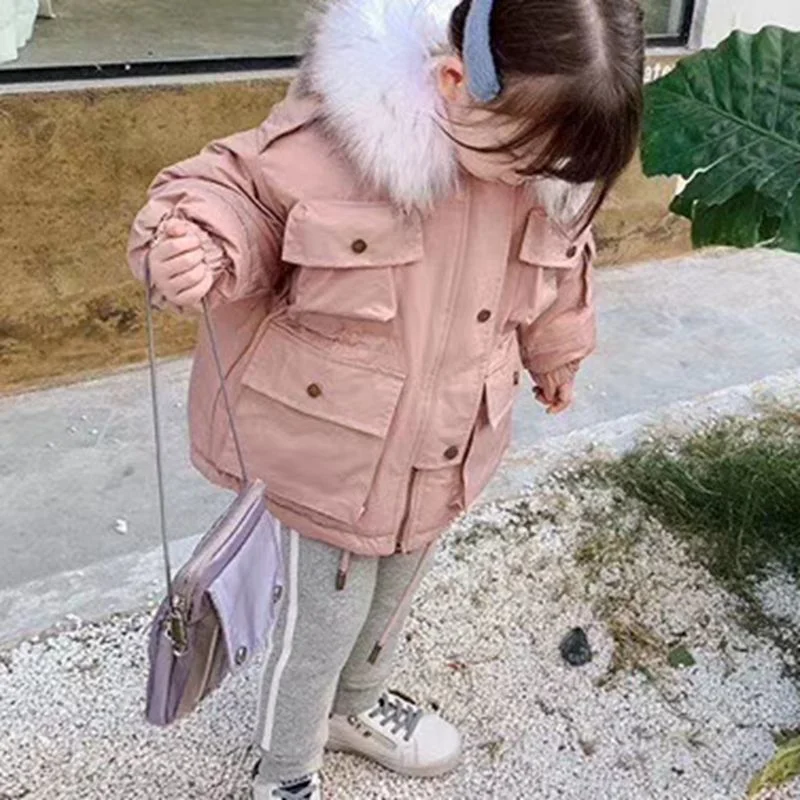 Children Wear, Kids Wear, Girl Clothes, Children Clothes, Children Clothing. Winter Girls' New Style, 95% Down, Fashionable Children's Down Jacket