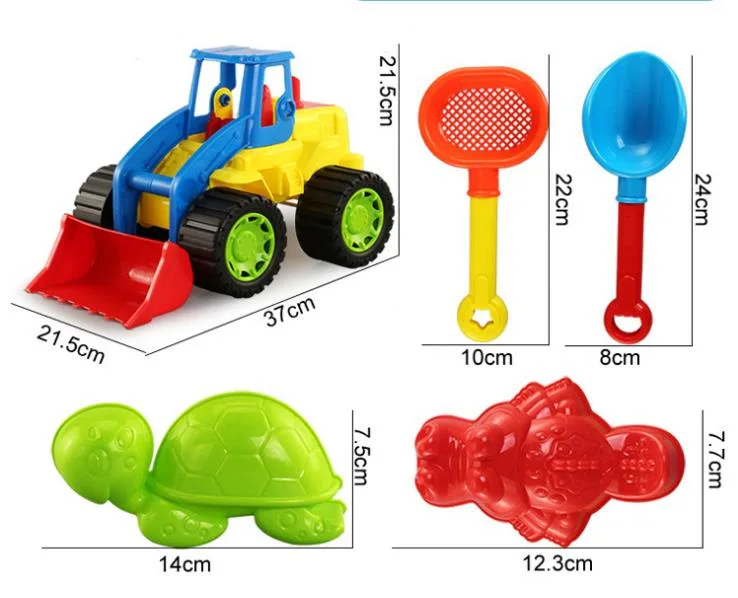 Summer Beach Toy with Beach Cart for Kid Plastic Beach Toy Set