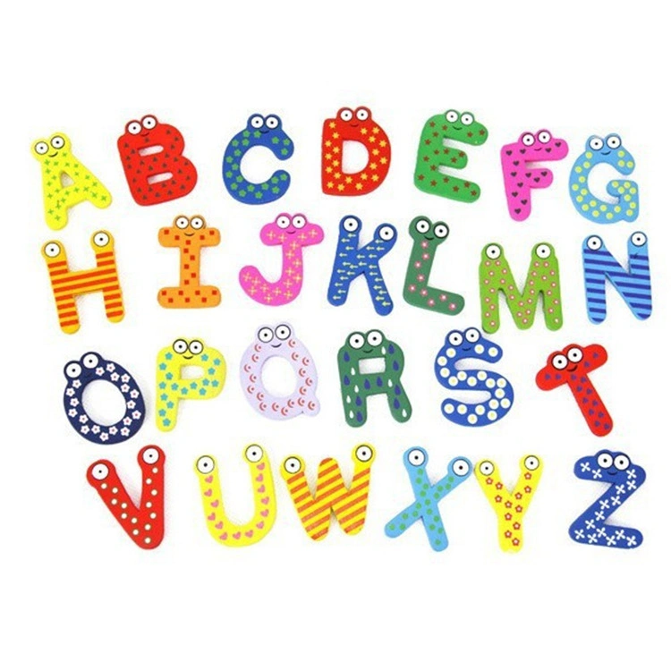 Wooden Kids Learning Children Educational Magnetic Letters Toys