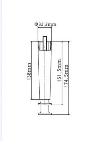 Zamak Adjustable Cabinet Legs Nickel Plated Adjustable Feet