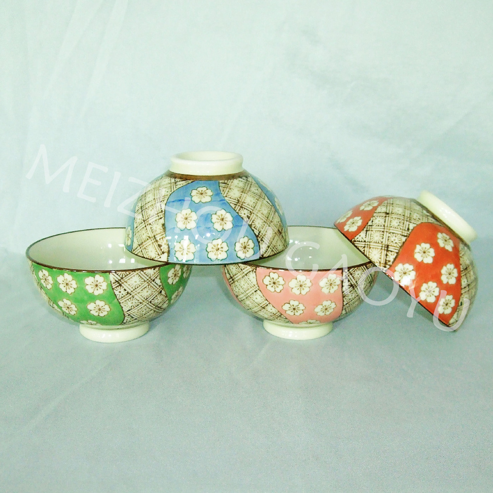 Hot-Selling Ceramic Bowl 4PCS Set/Dinner Set/Hand-Painting Underglazed