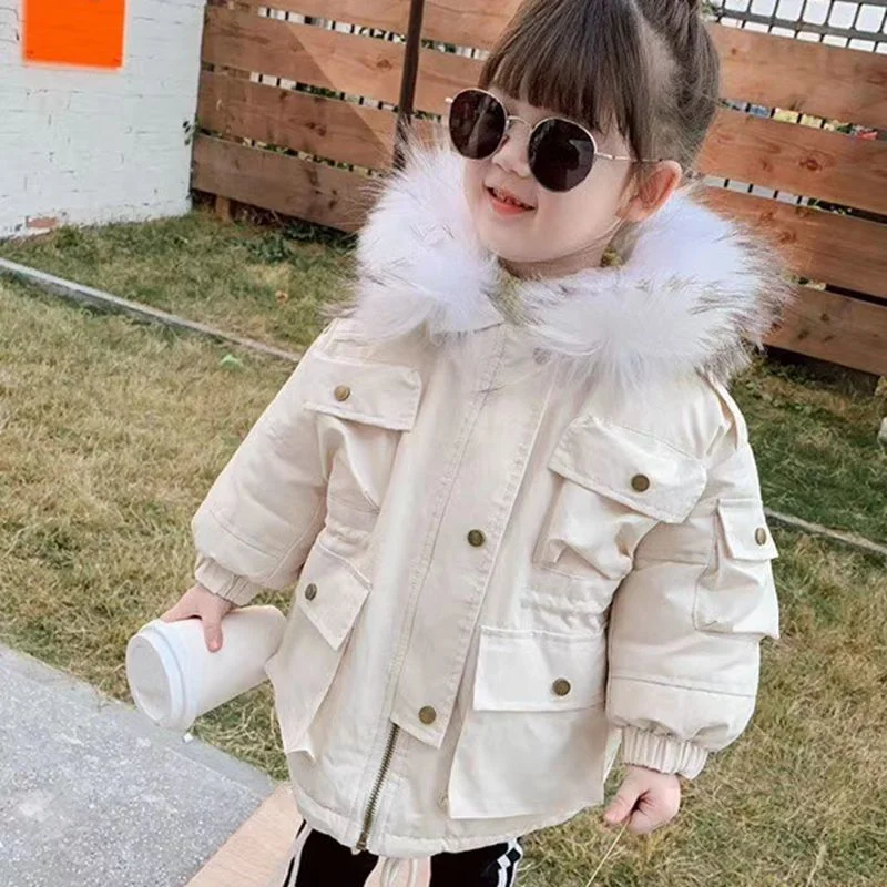 Children Wear, Kids Wear, Kids Clothes, Children Clothes, Children Clothing. Winter Girls' New Style, 95% Down, Fashionable Children's Down Jacket,