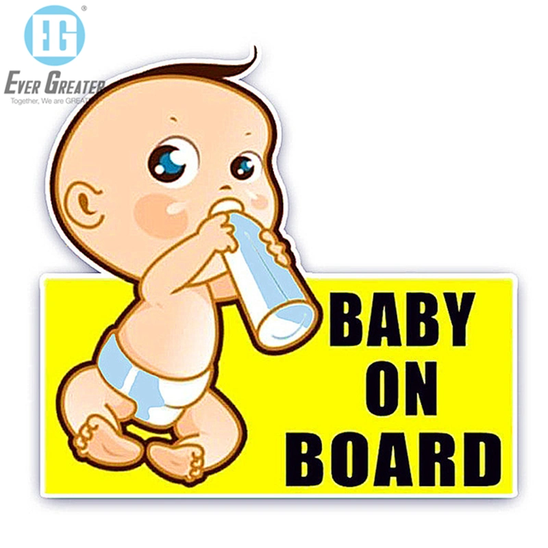 Self Adhesive Baby on Board Sticker Labels and Tags Custom Baby on Board Car Sticker