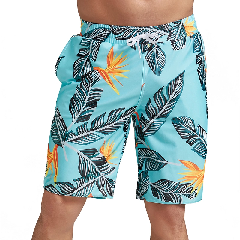 Men's Printed Swimming Surf Board Shorts Quick Dry Beach Shorts