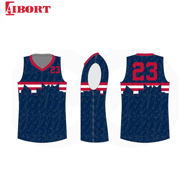 Aibort Create Team Warm up All Kid Basketball Jersey Set for Teenager (L-BK003)