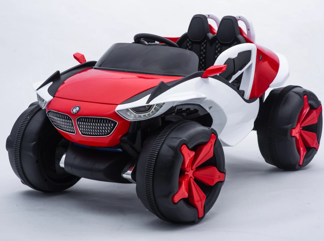 Kid's Ride in on Red Light up Child Size Rechargeable Electric Toy Car Truck