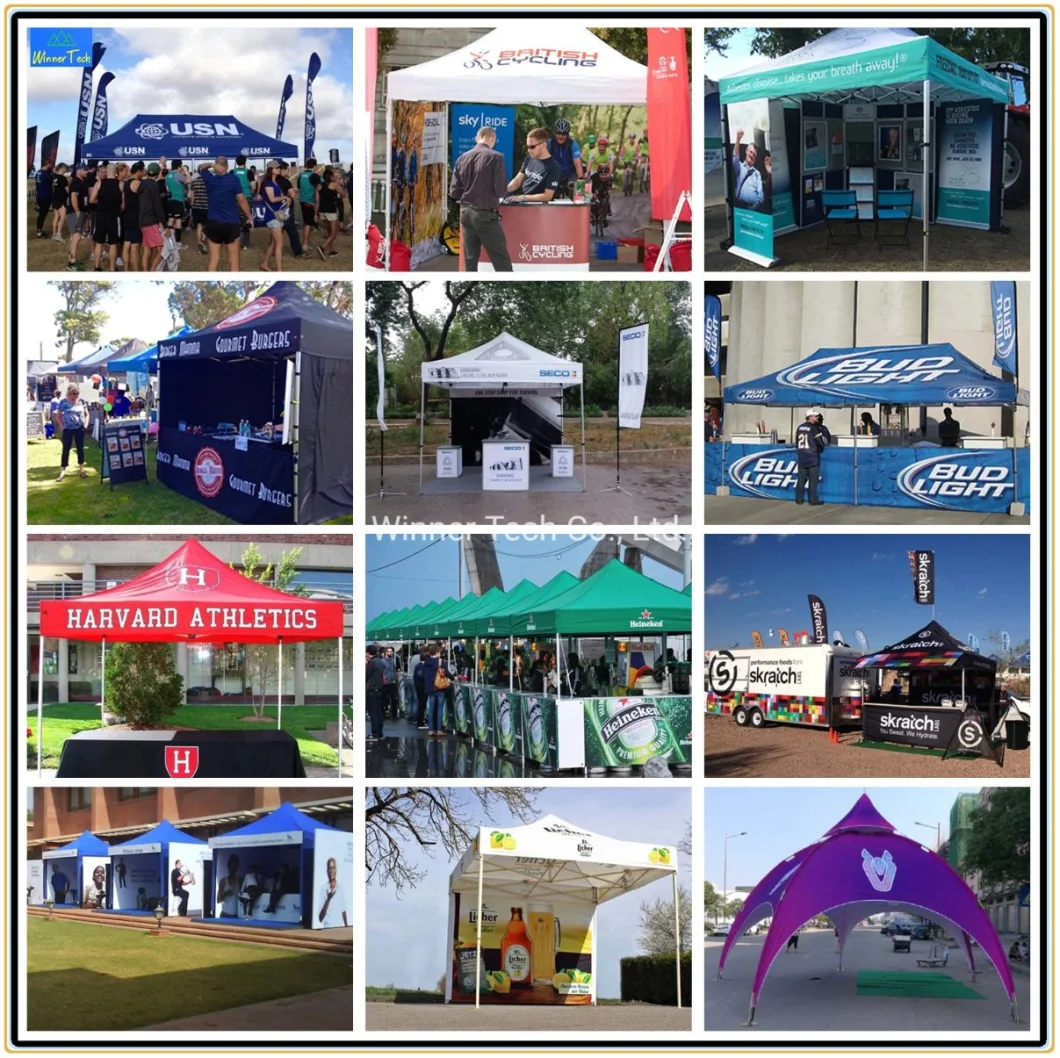 High Quality Strong Aluminum Alloy Steel Frame Pop up Folding Tent Display in Dongguan China-W00030