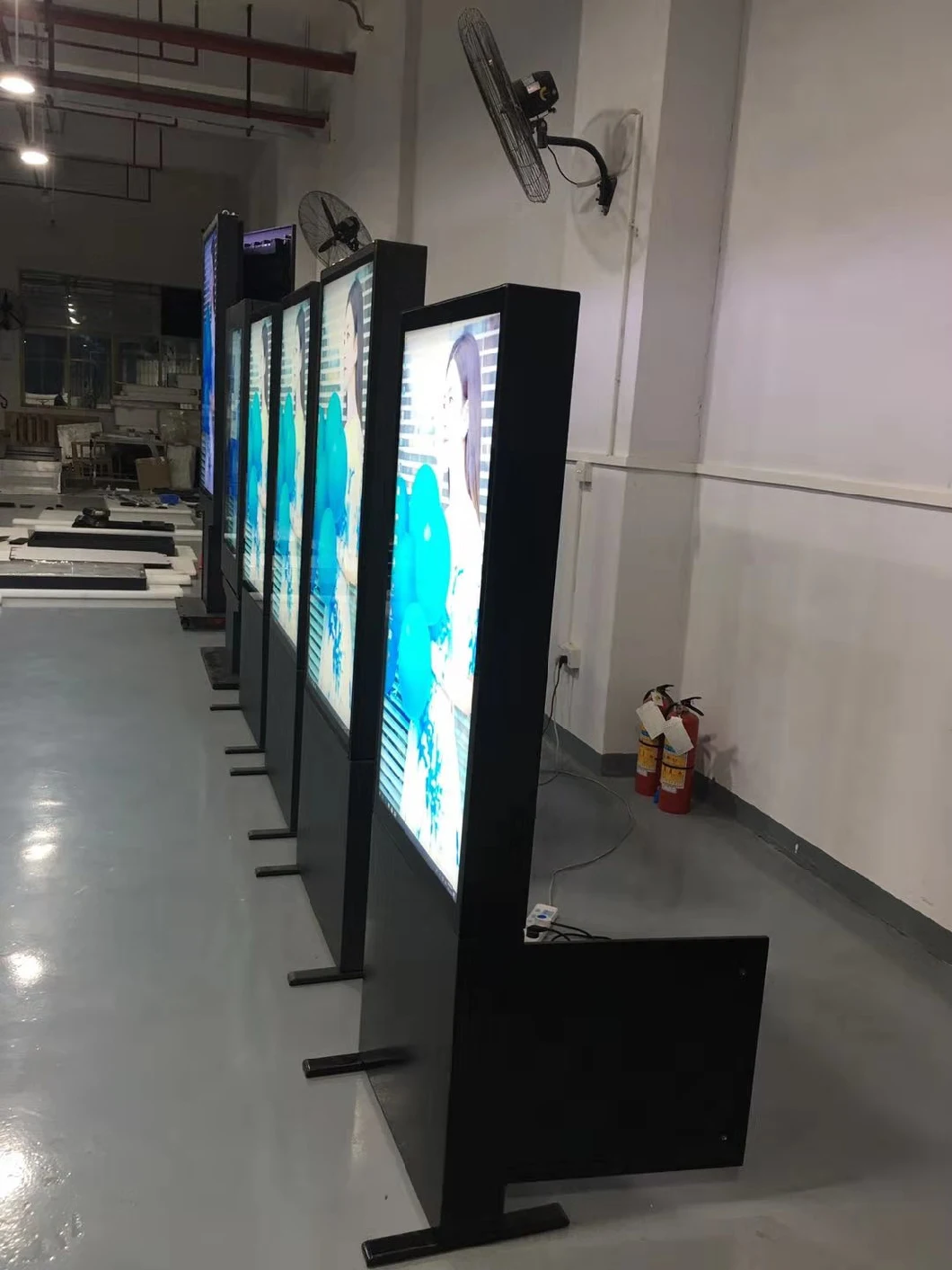 55inch Double Sided Outdoor Advertising Display Digital Signage LCD Monitor Display Kiosk Floor Stand Media Player