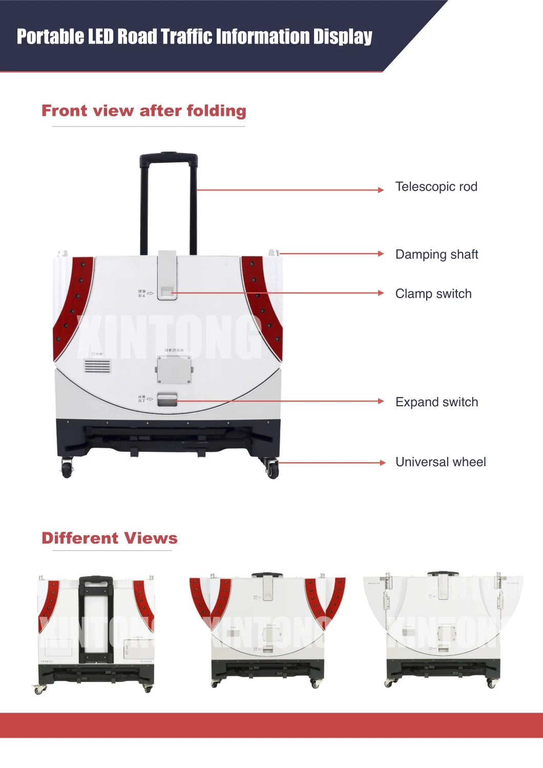 2020 New Design Portable Folding LED Display Screen