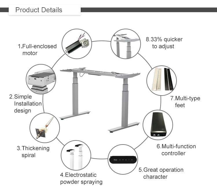 Height Study Writing Desk Portable Standing Desk, Height Adjustable