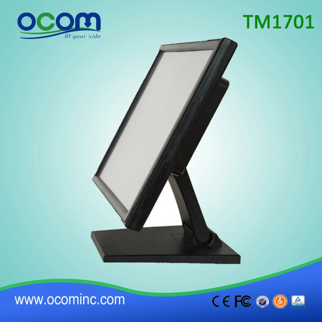 TM1702 17'' Touch Screen LCD Display with Folding Base