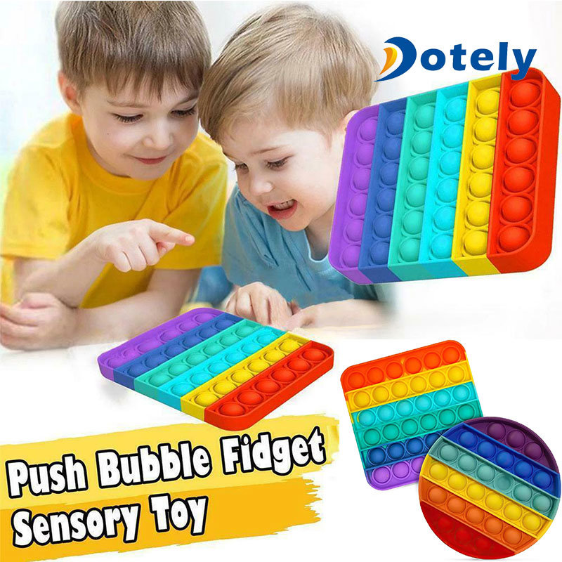 Soft Push Pop Bubble Sensory Squeeze Fidget Toys for Stress Relief Desktop Kids Game