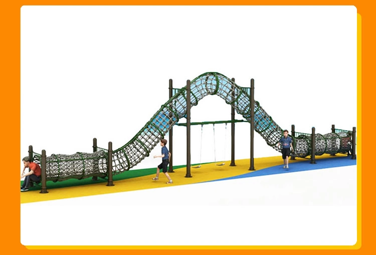 China Outdoor Jungle Gym Fitness Climbing Rope Bridge for Kids Activity and Play Suppliers