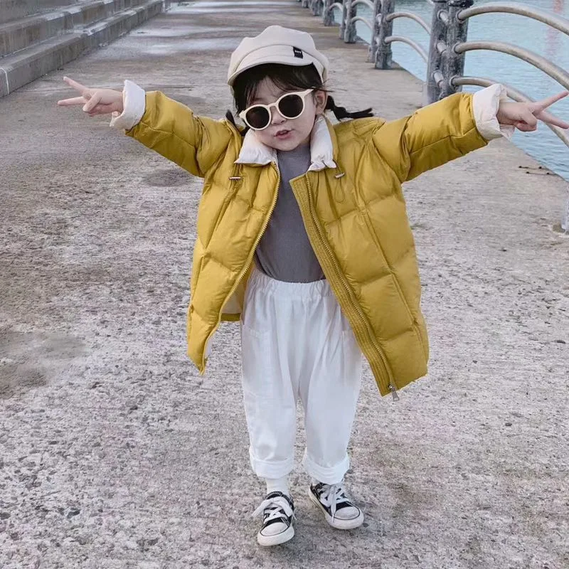 Children Wear, Kids Wear, Kids Clothes, Children Clothes, Children Clothing. Winter Girls' New Style, 95% Down, Fashionable Children's Down Jacket,