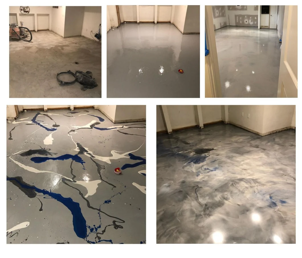 Voc Free Self-Leveling Epoxy Flooring Resin Kit for Art Coating