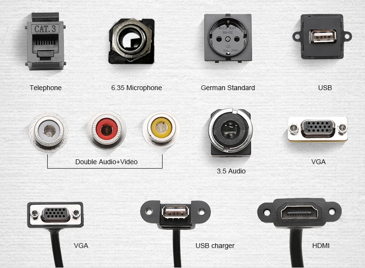 Desktop Embedded Table Power Socket Hidden Desktop Socket Electric Flip Socket