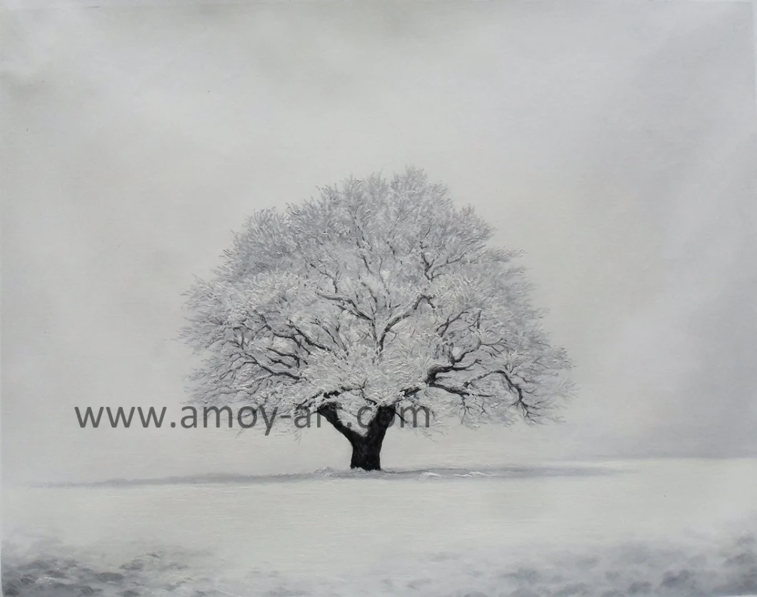 Winter Snow Tree Landscape Oil Paintings From Art Studio