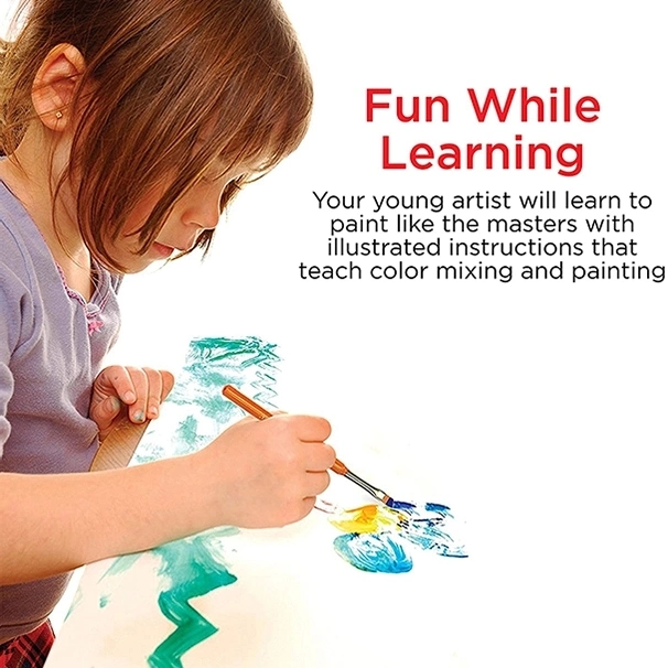 23 PCS Young Artist Learn to Paint Set - Washable Paint Set for Kids