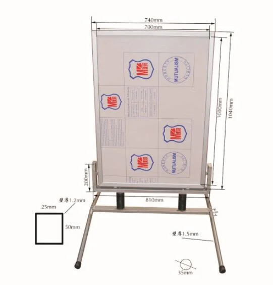 Aluminum Poster Frame Double Sided Stand for Trade Show