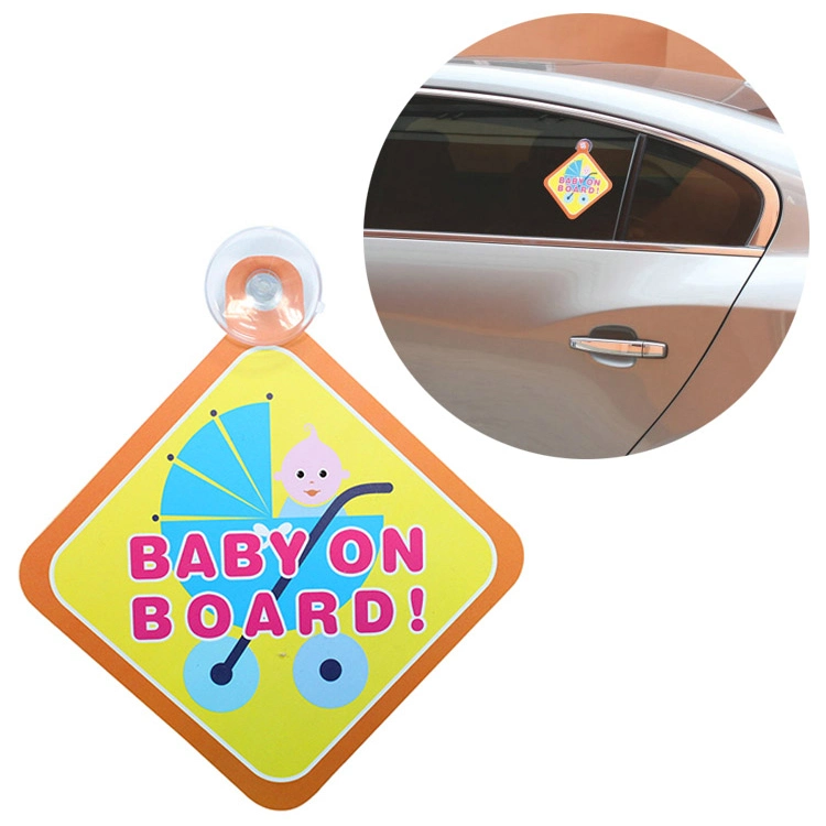 Child/Baby on Board Waring PVC Sign Board Different Design Custom Baby on Board Car Sign