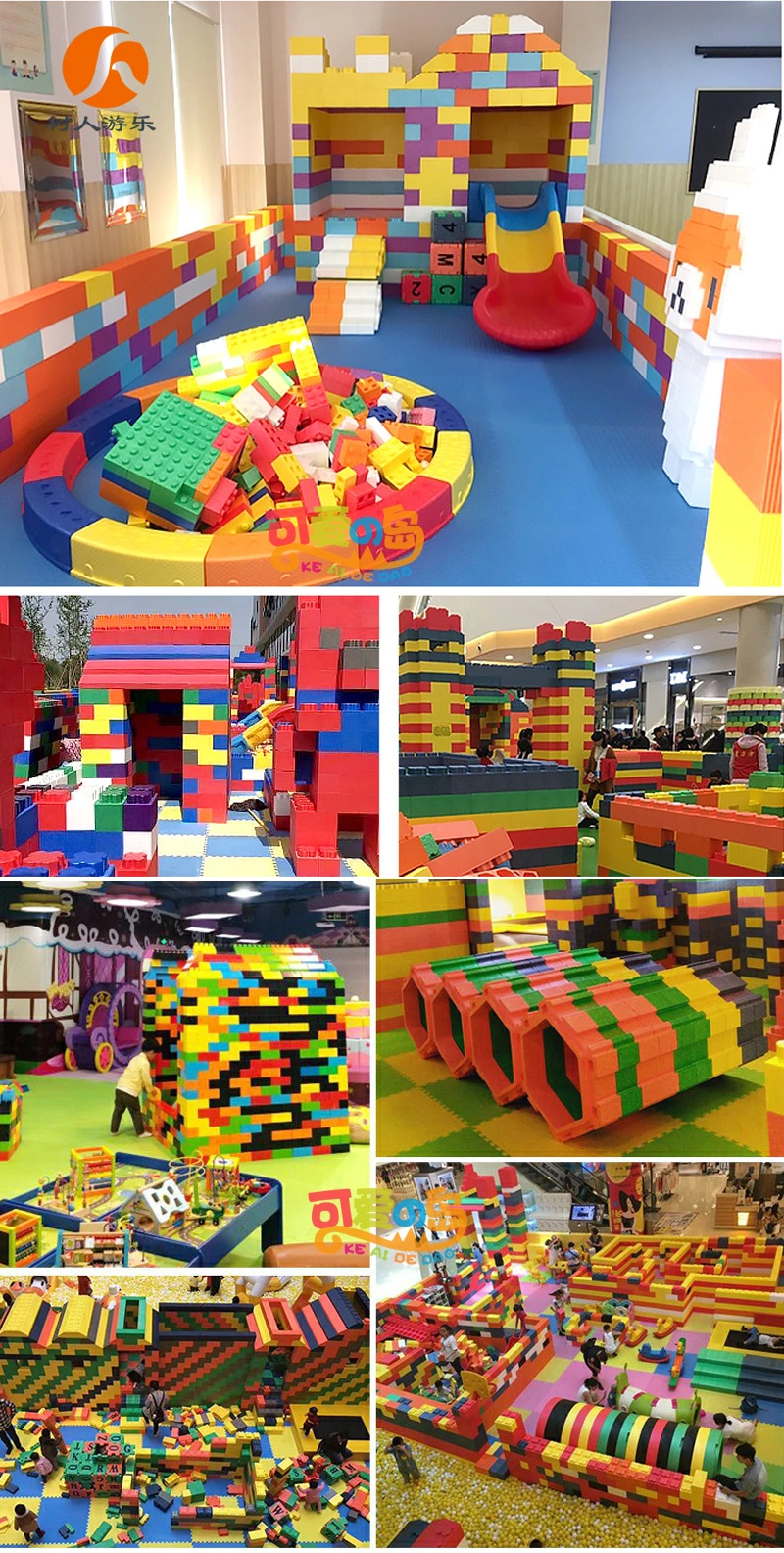 Magnetic Building Blocks for Kids in Amusement Parks